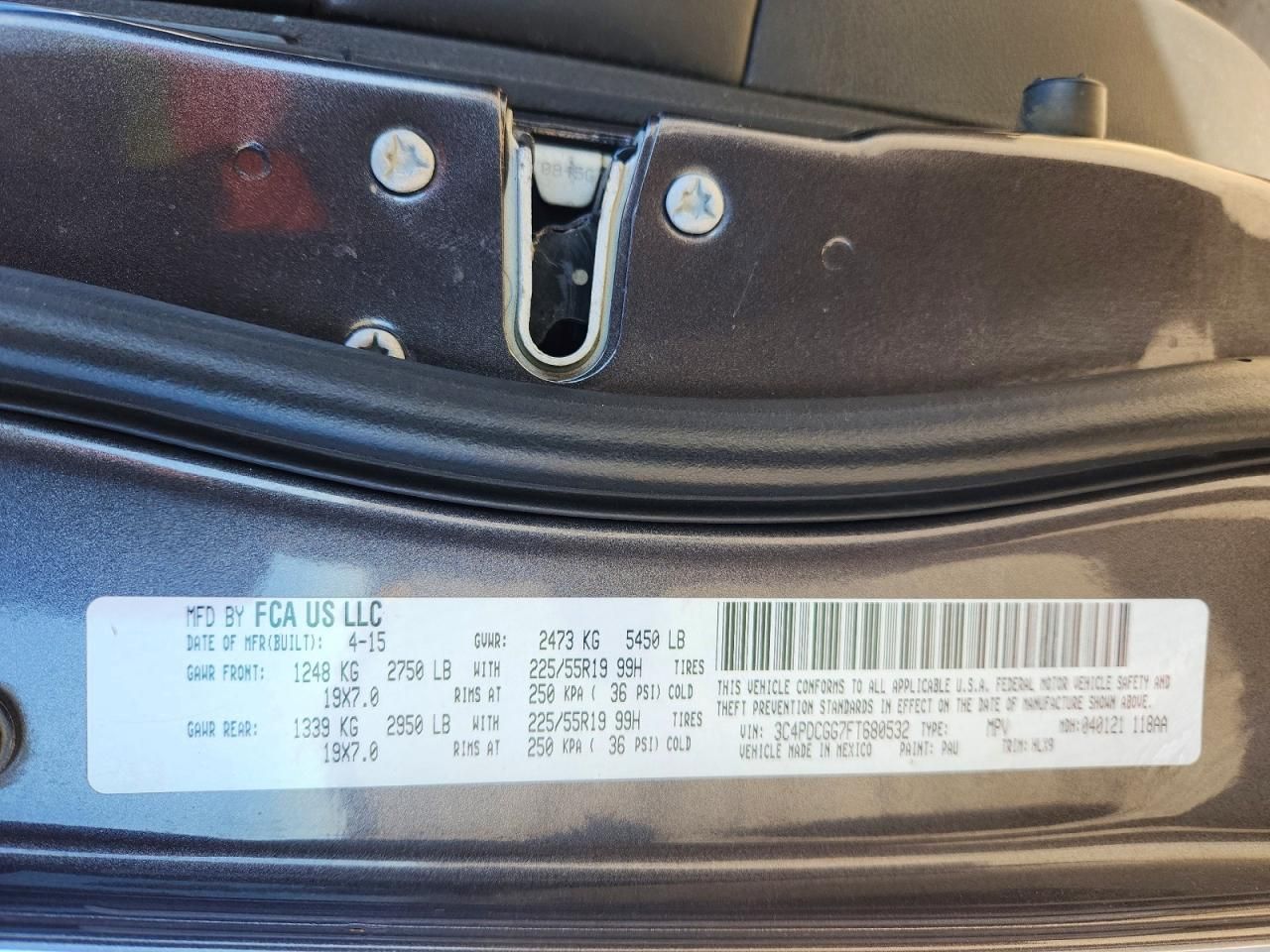 2015 Dodge Journey Crossroad