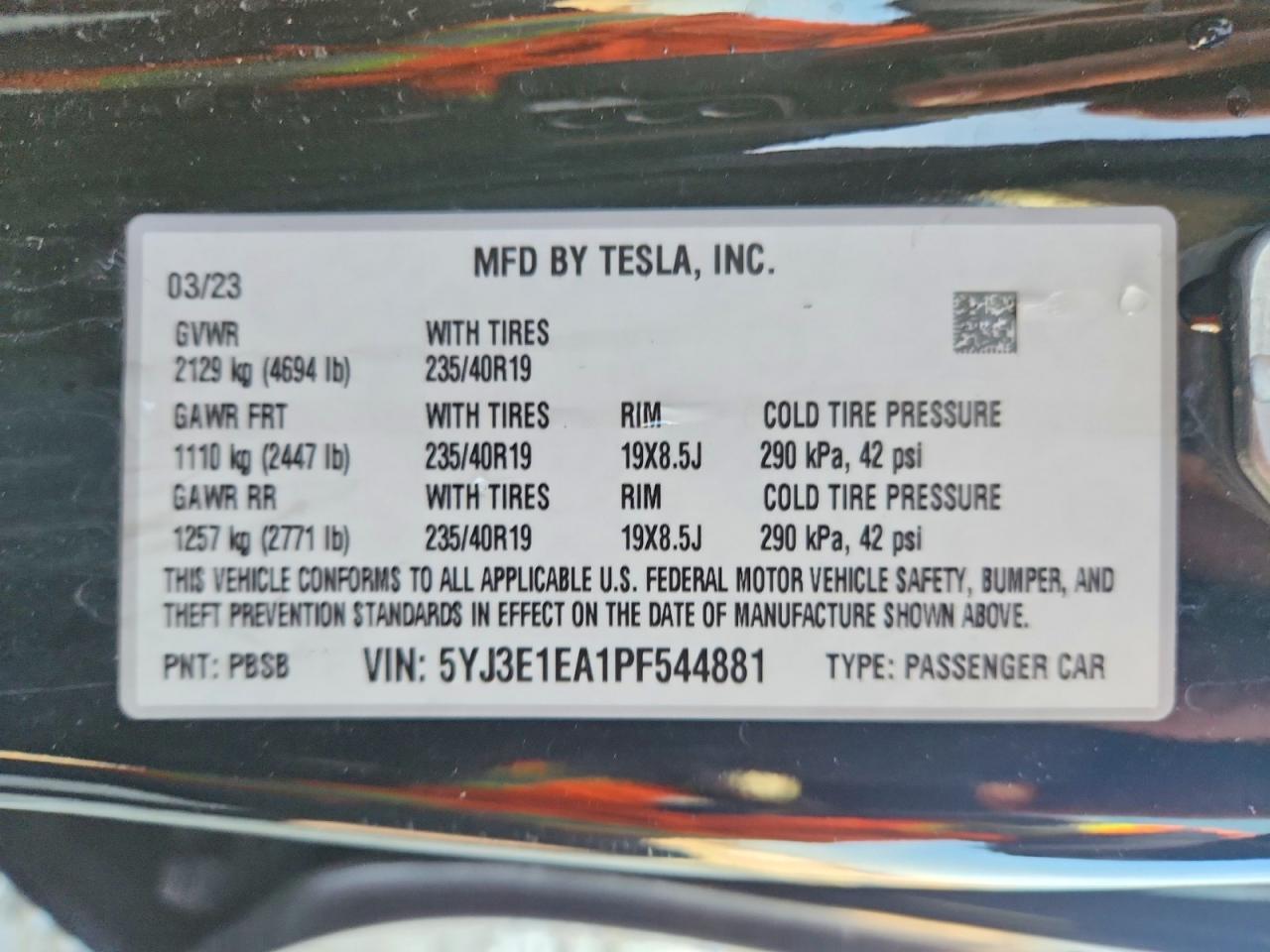 2023 Tesla Model 3