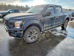 Salvage cars for sale from Copart Windham, ME: 2018 Ford F150 Supercrew