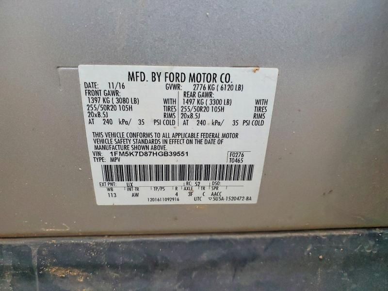 2017 Ford Explorer xlt