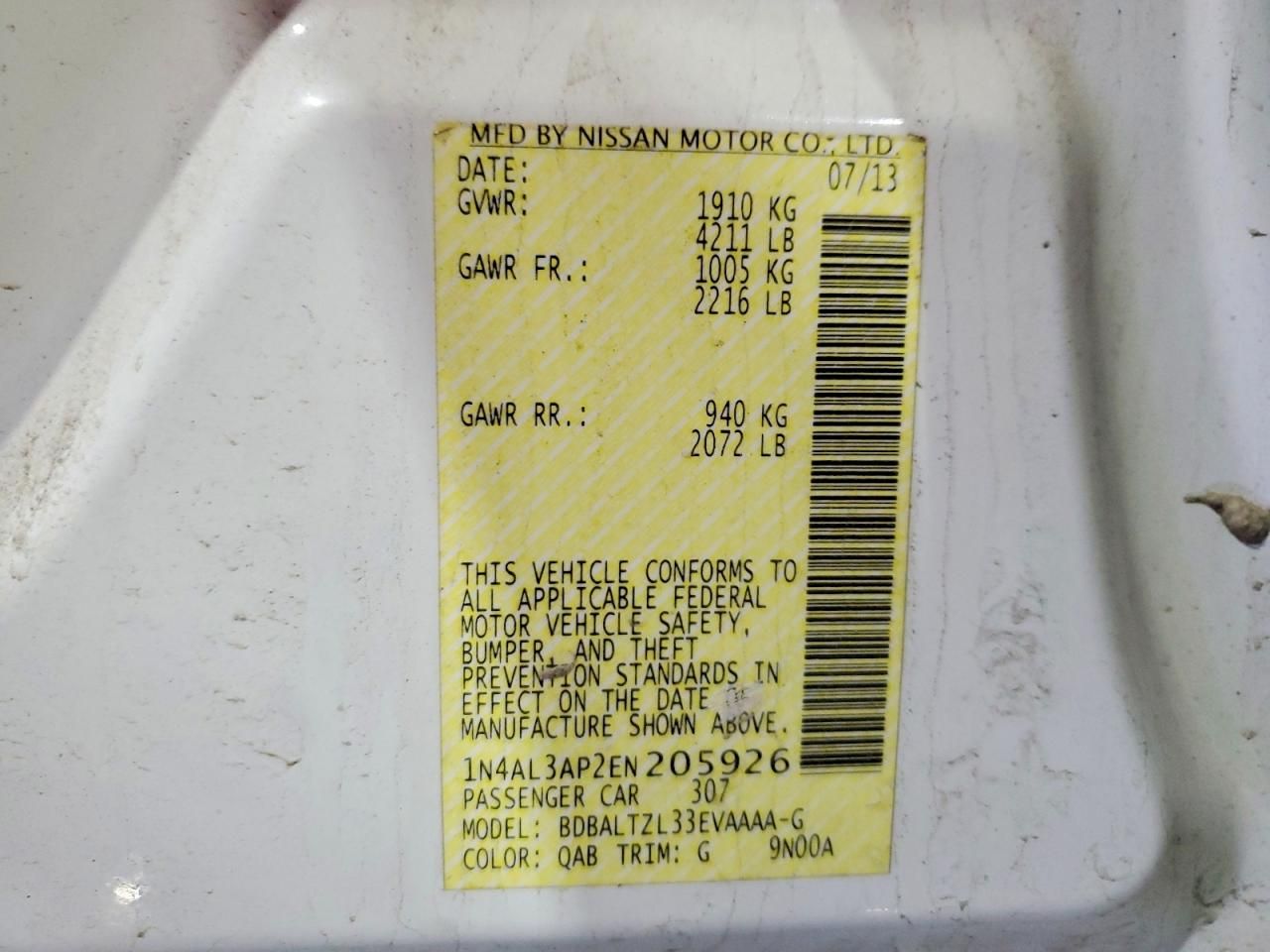 2014 Nissan Altima 2.5