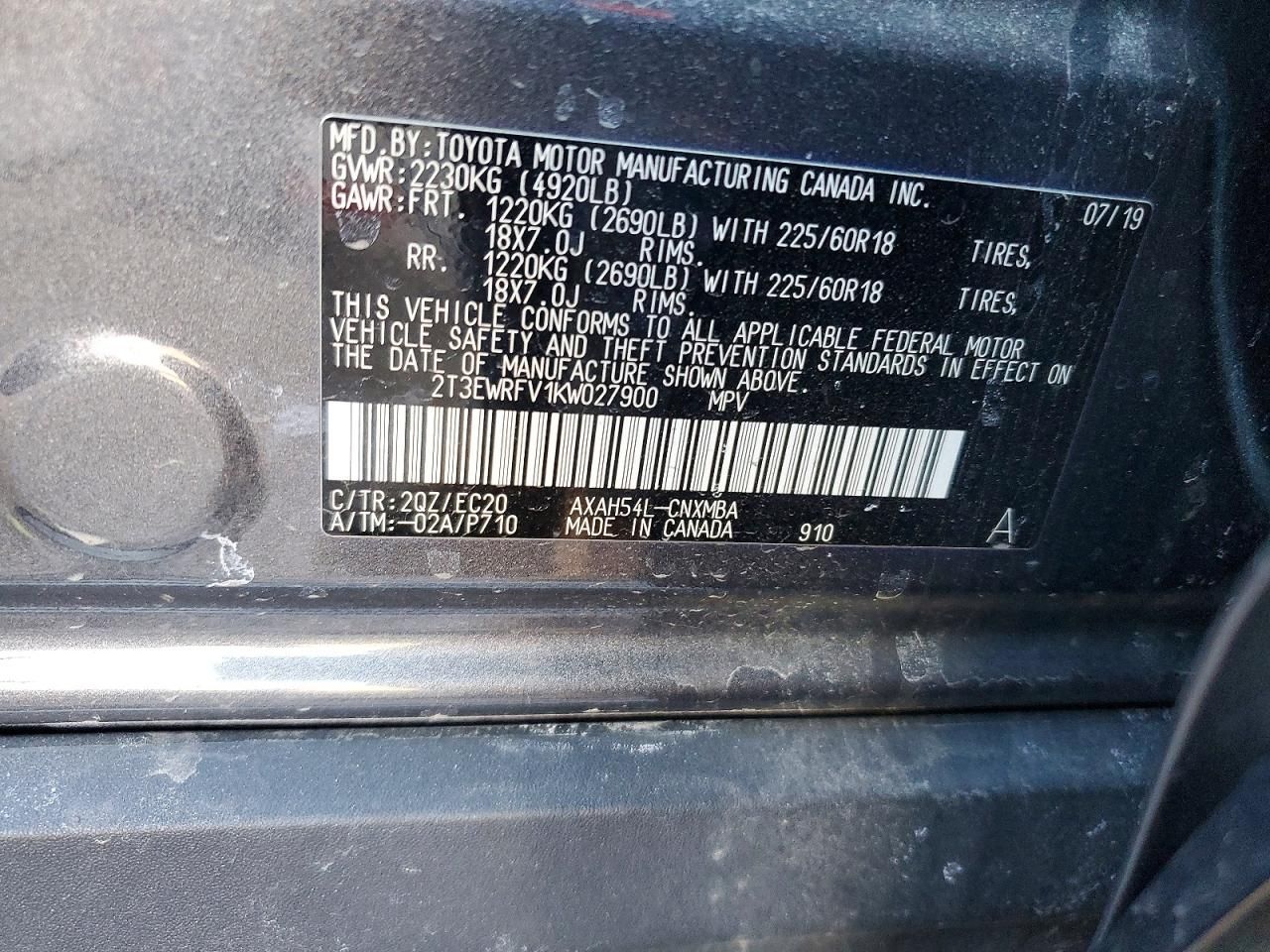 2019 Toyota Rav4 xse