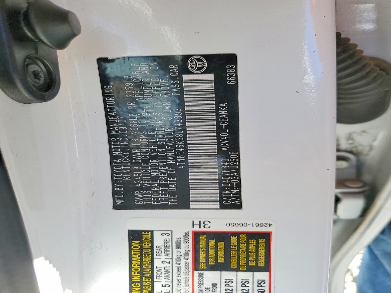 2008 Toyota Camry ce