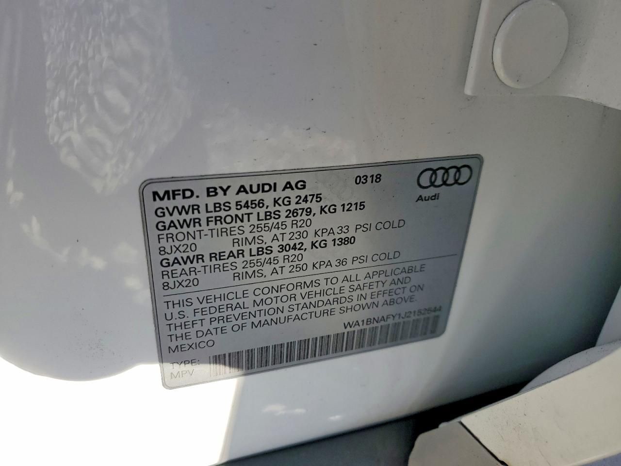 2018 Audi Q5 Premium Plus