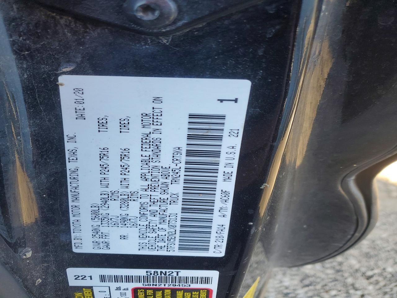 2020 Toyota Tacoma Access cab