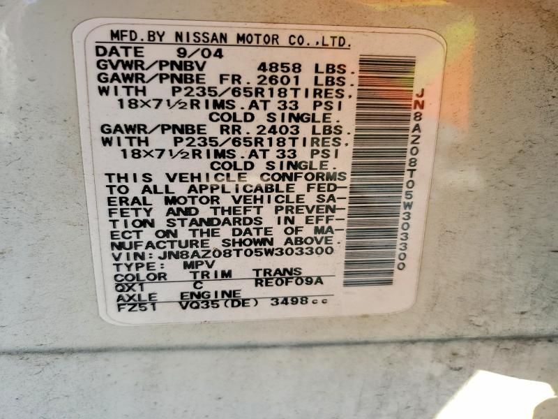 2005 Nissan Murano sl