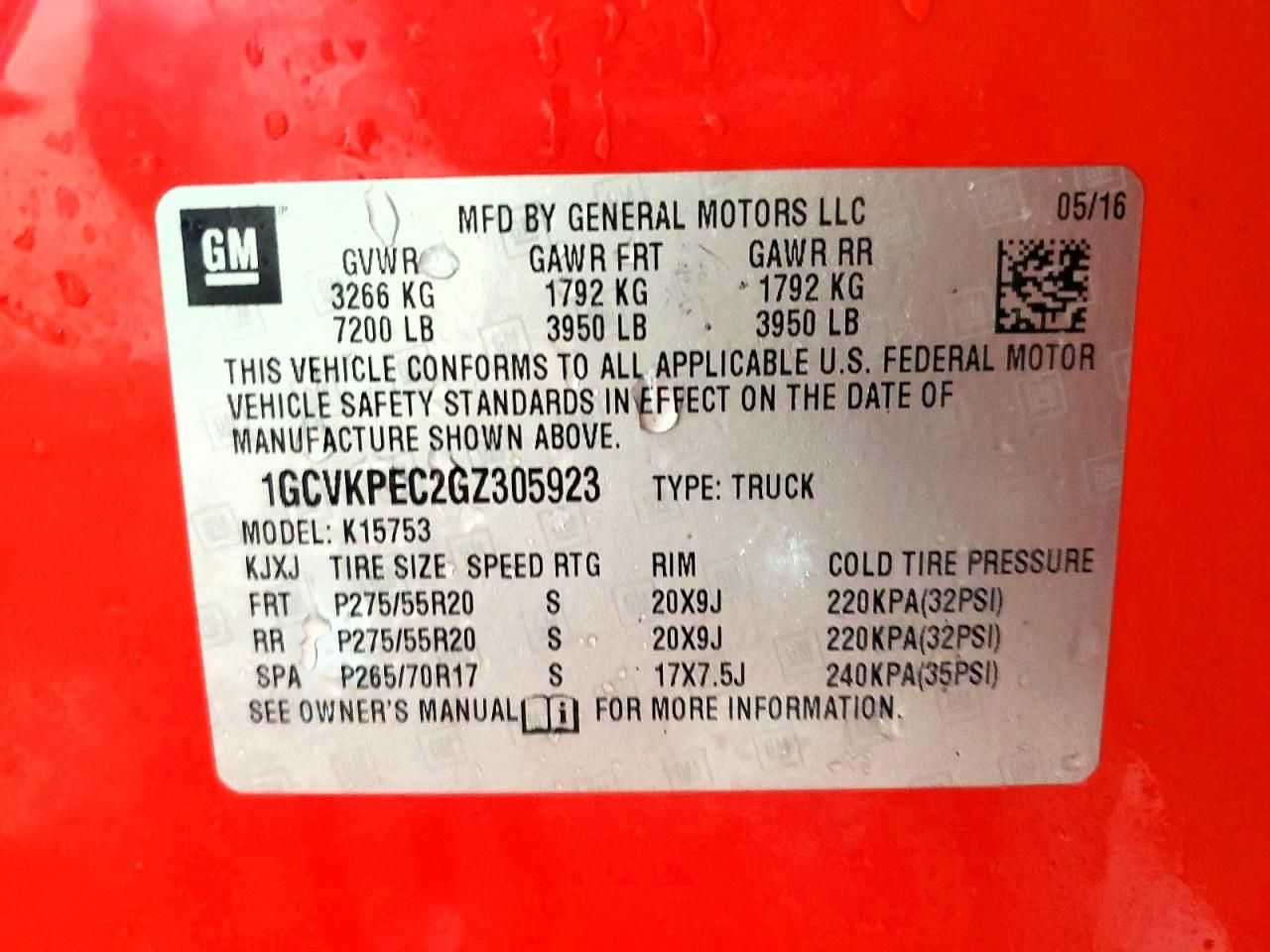 2016 Chevrolet Silverado K1500 Custom