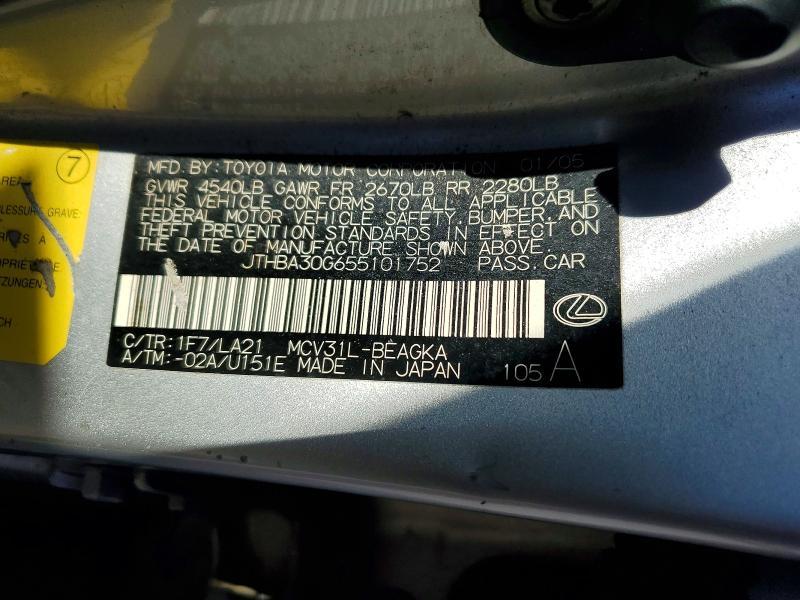 2005 Lexus Es 330