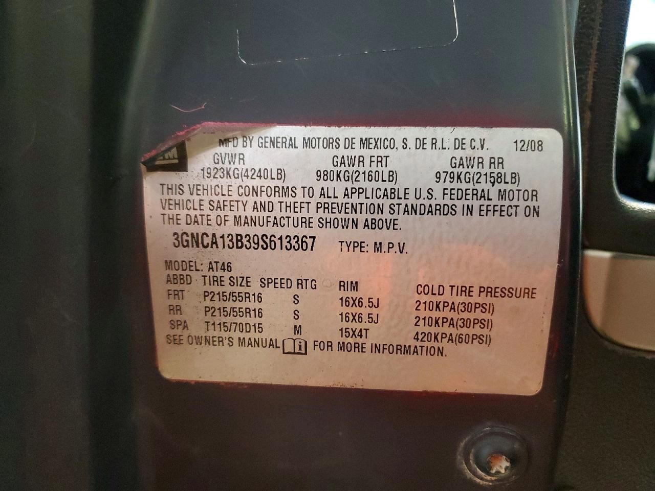 2009 Chevrolet Hhr ls