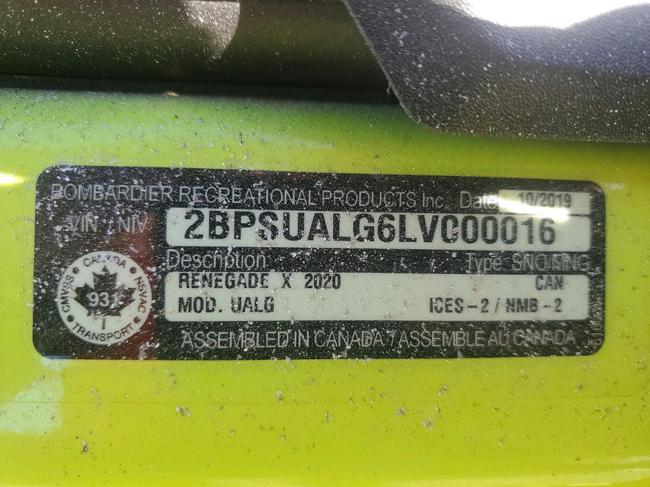 2020 Skidoo Summit X85