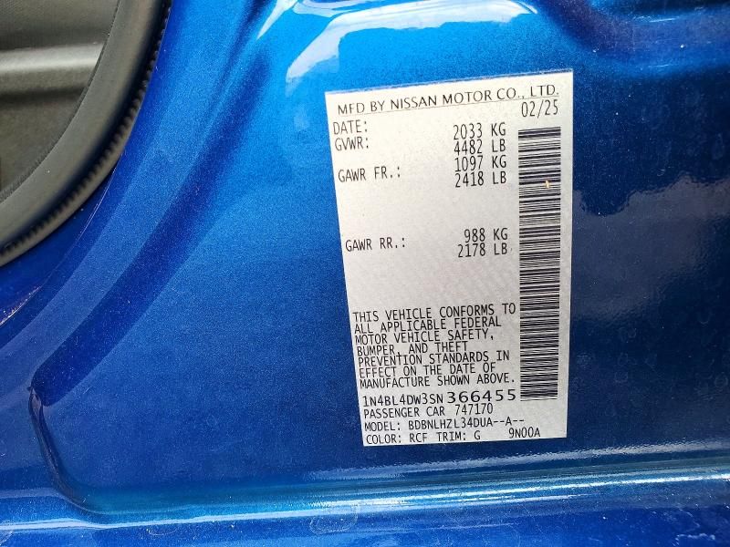 2025 Nissan Altima sv