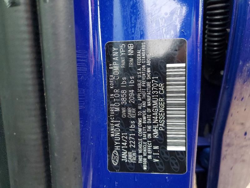 2021 Hyundai Elantra sel