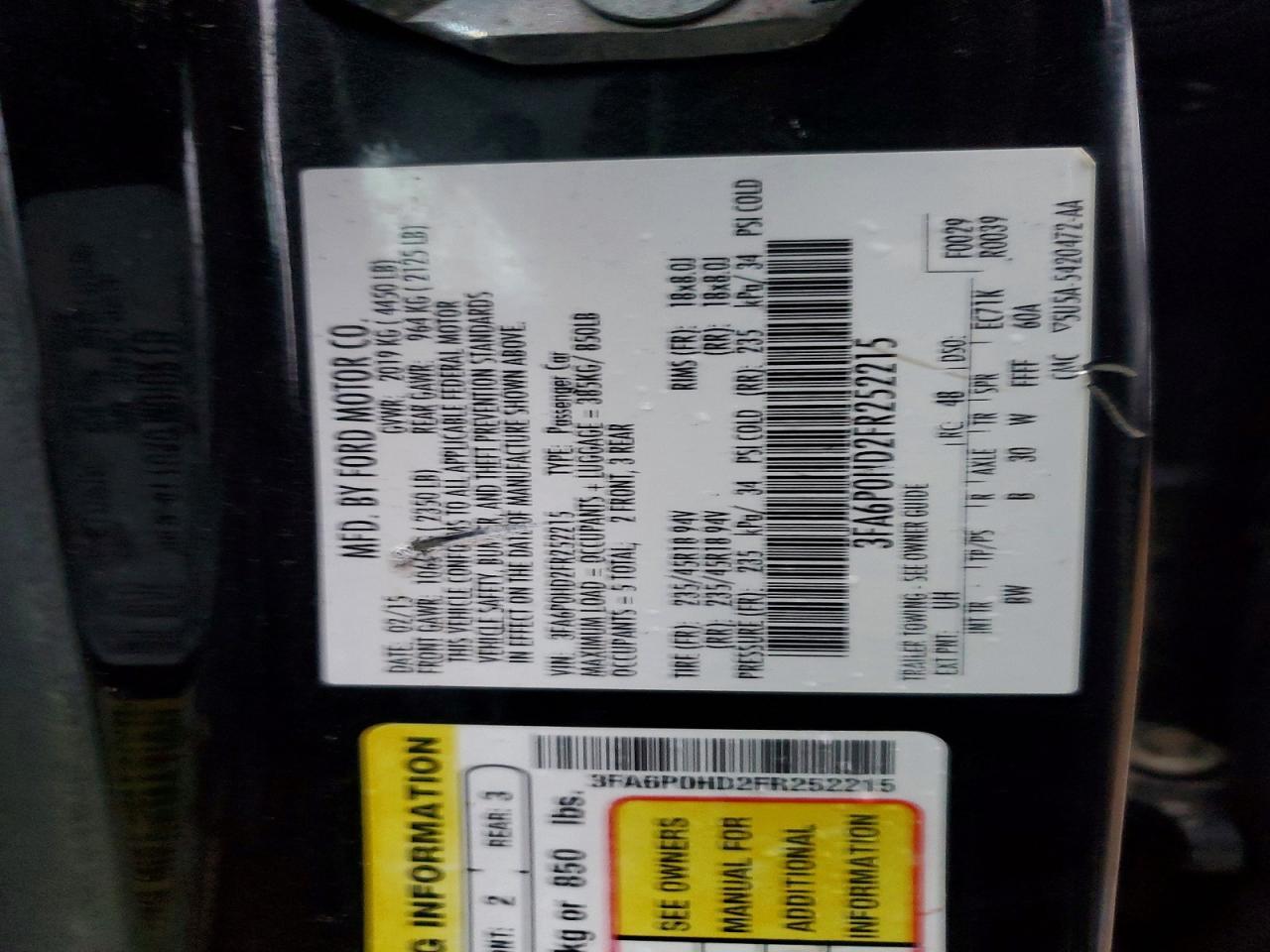 2015 Ford Fusion se