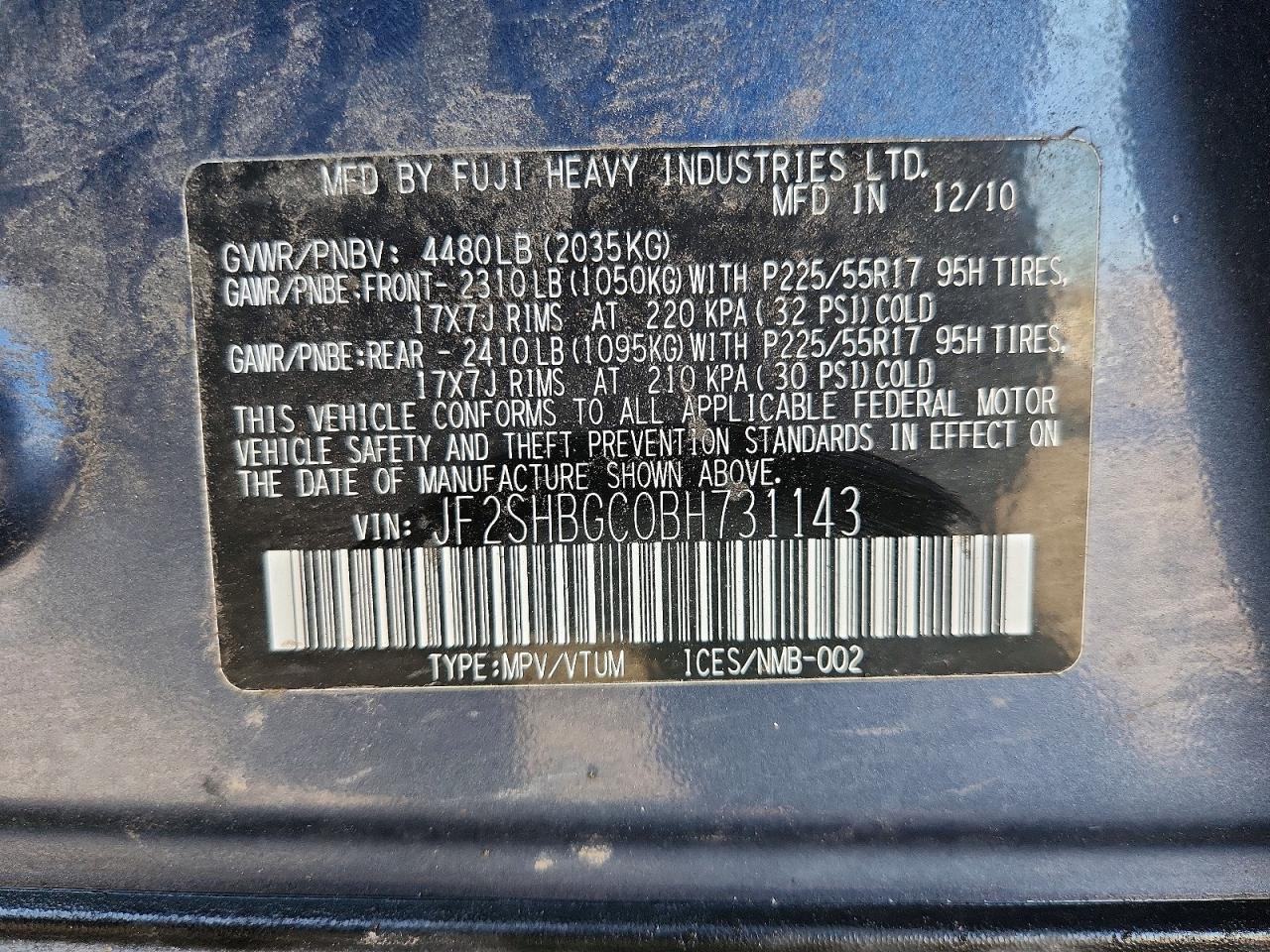 2011 Subaru Forester Touring