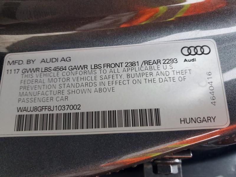 2018 Audi A3 Premium Plus