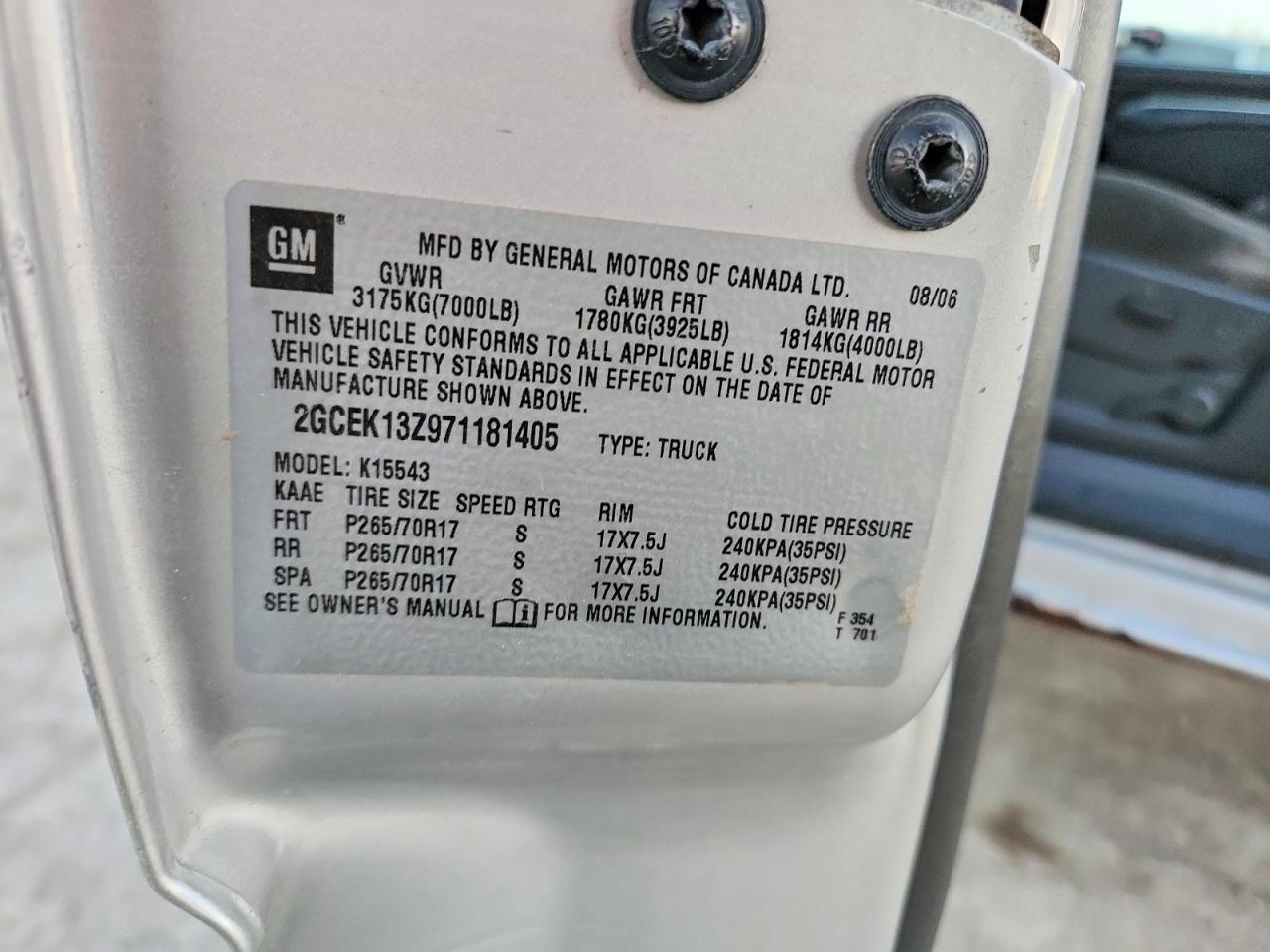 2007 Chevrolet Silverado K1500 Classic Crew cab