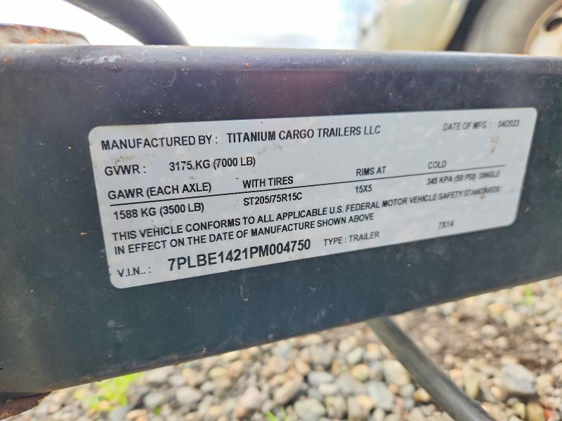 2023 Titanium Cargo 7X14 Enclosed Cargo Trailer