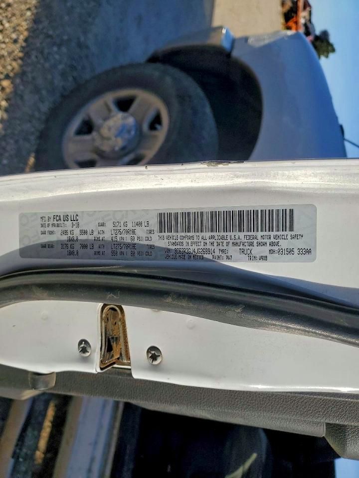 2018 Dodge Ram 3500 Truck cab and Chassis