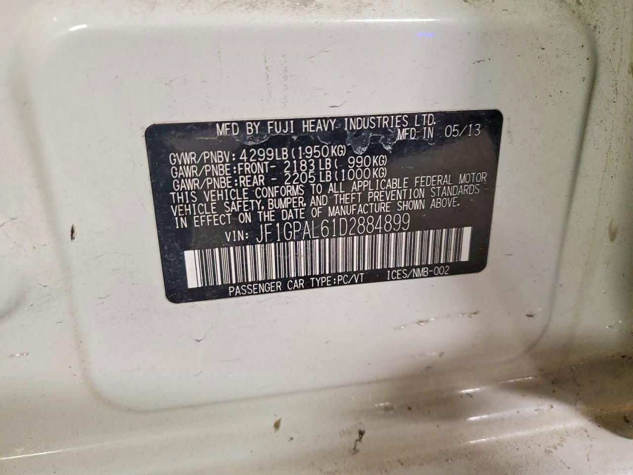 2013 Subaru Impreza Sport Premium