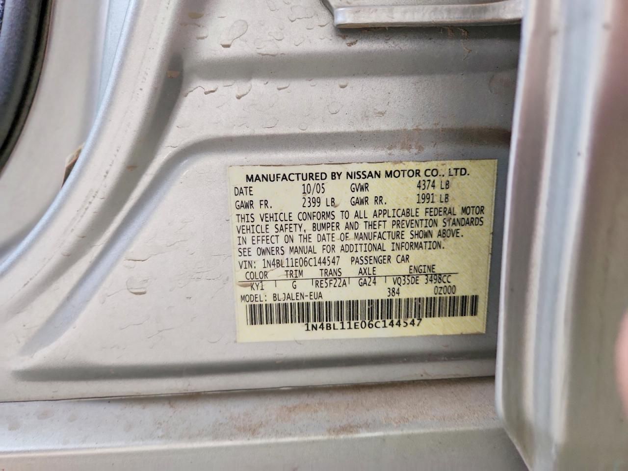 2006 Nissan Altima se