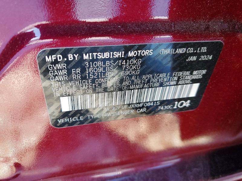 2024 Mitsubishi Mirage G4 es