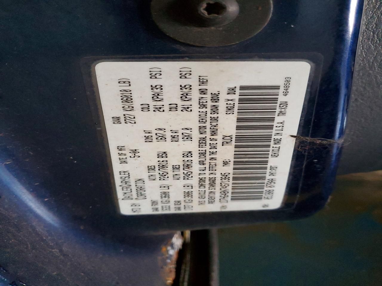 2004 Dodge Dakota Quad slt