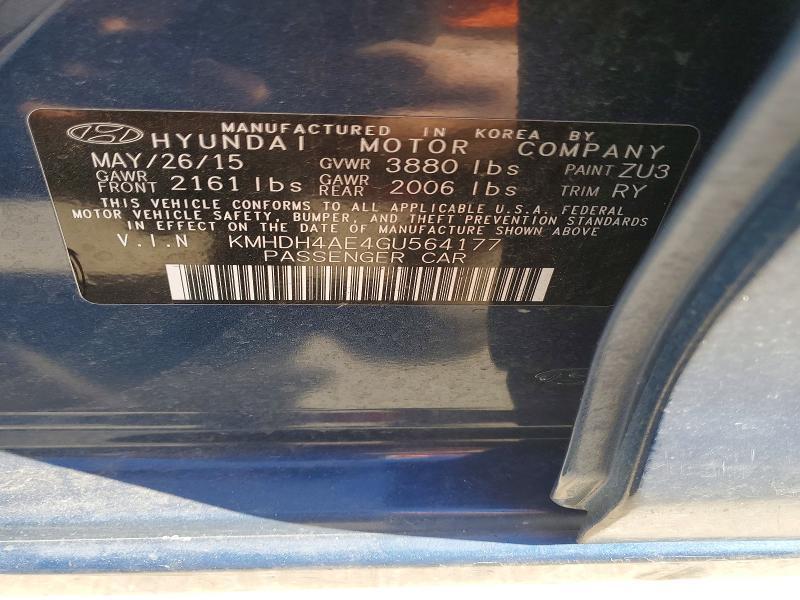 2016 Hyundai Elantra Value Edition