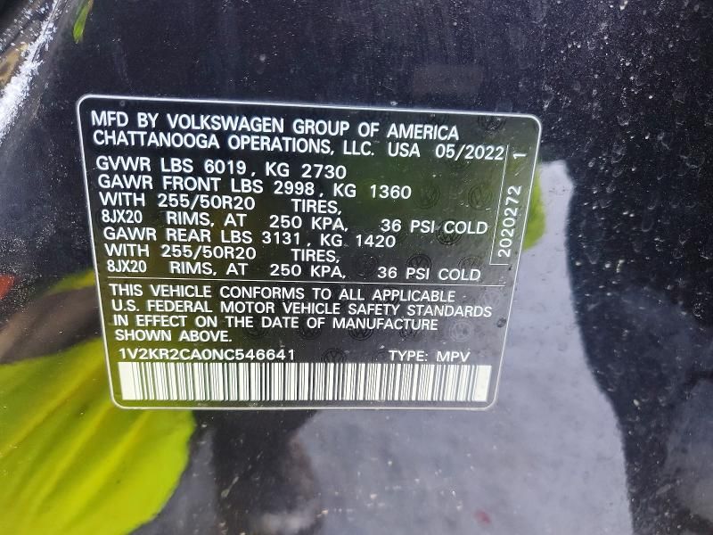 2022 Volkswagen Atlas se