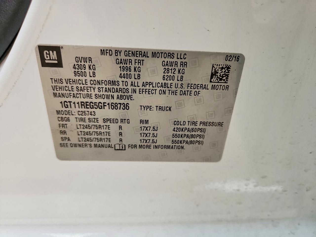 2016 GMC Sierra C2500 Heavy Duty