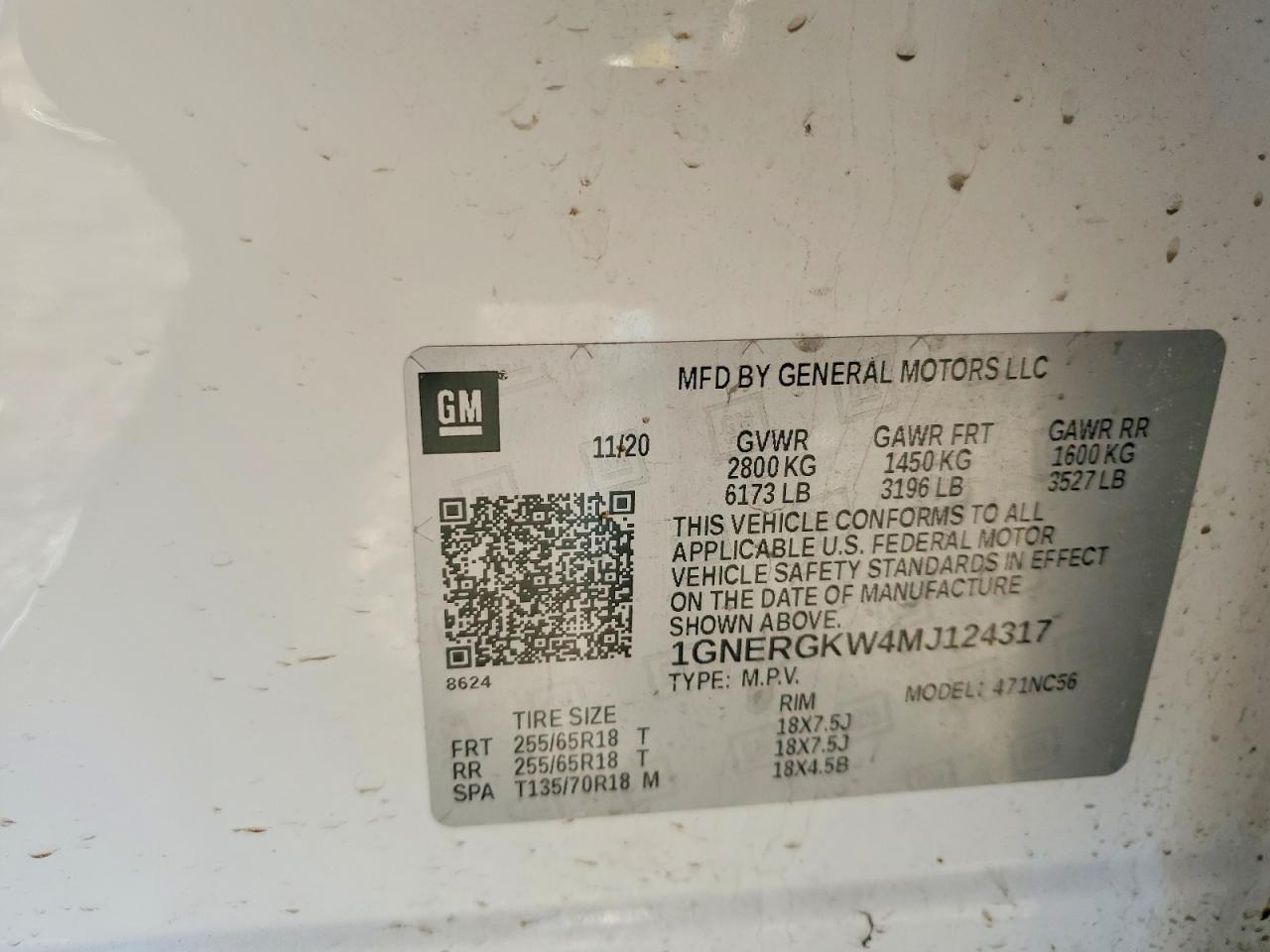 2021 Chevrolet Traverse lt