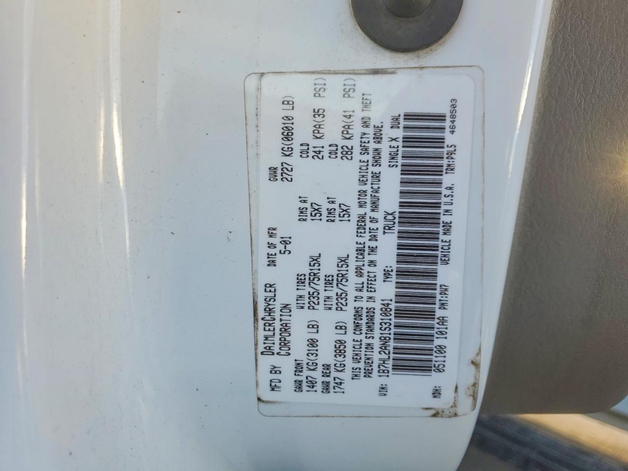 2001 Dodge Dakota Quattro