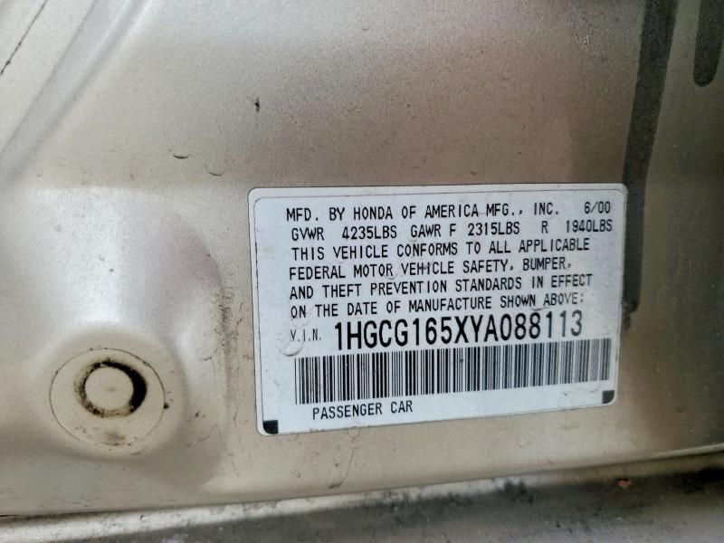 2000 Honda Accord ex