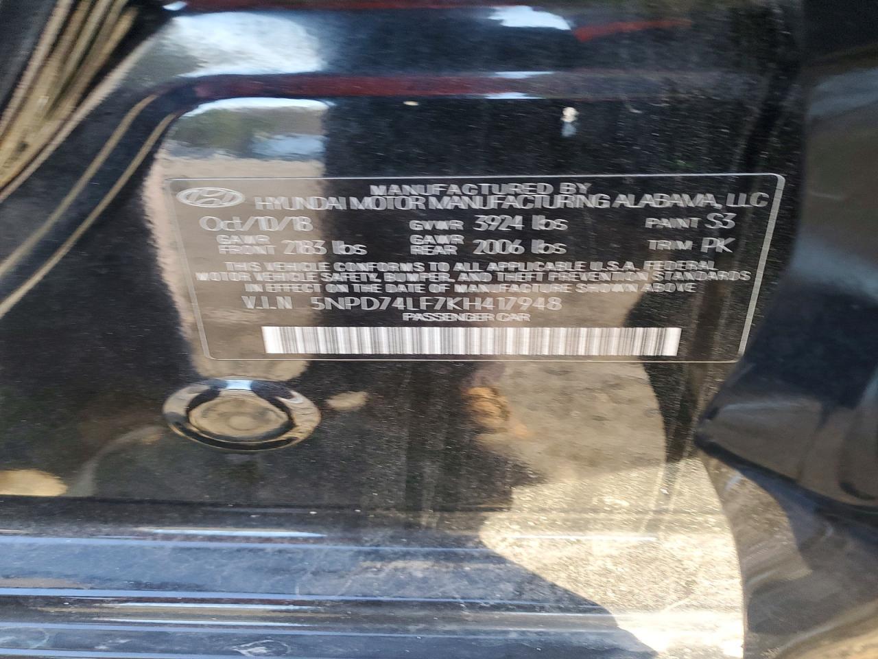 2019 Hyundai Elantra se