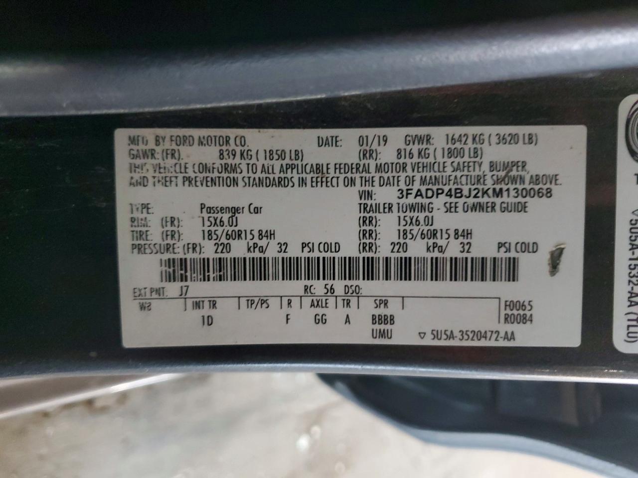 2019 Ford Fiesta se