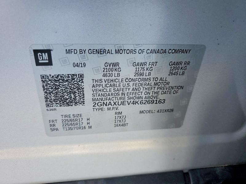 2019 Chevrolet Equinox lt