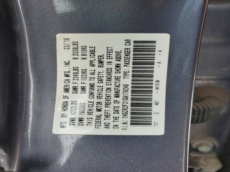 2016 Honda Accord lx