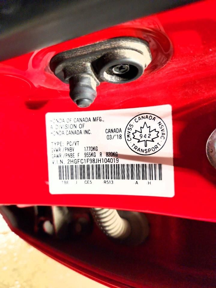 2018 Honda Civic Touring