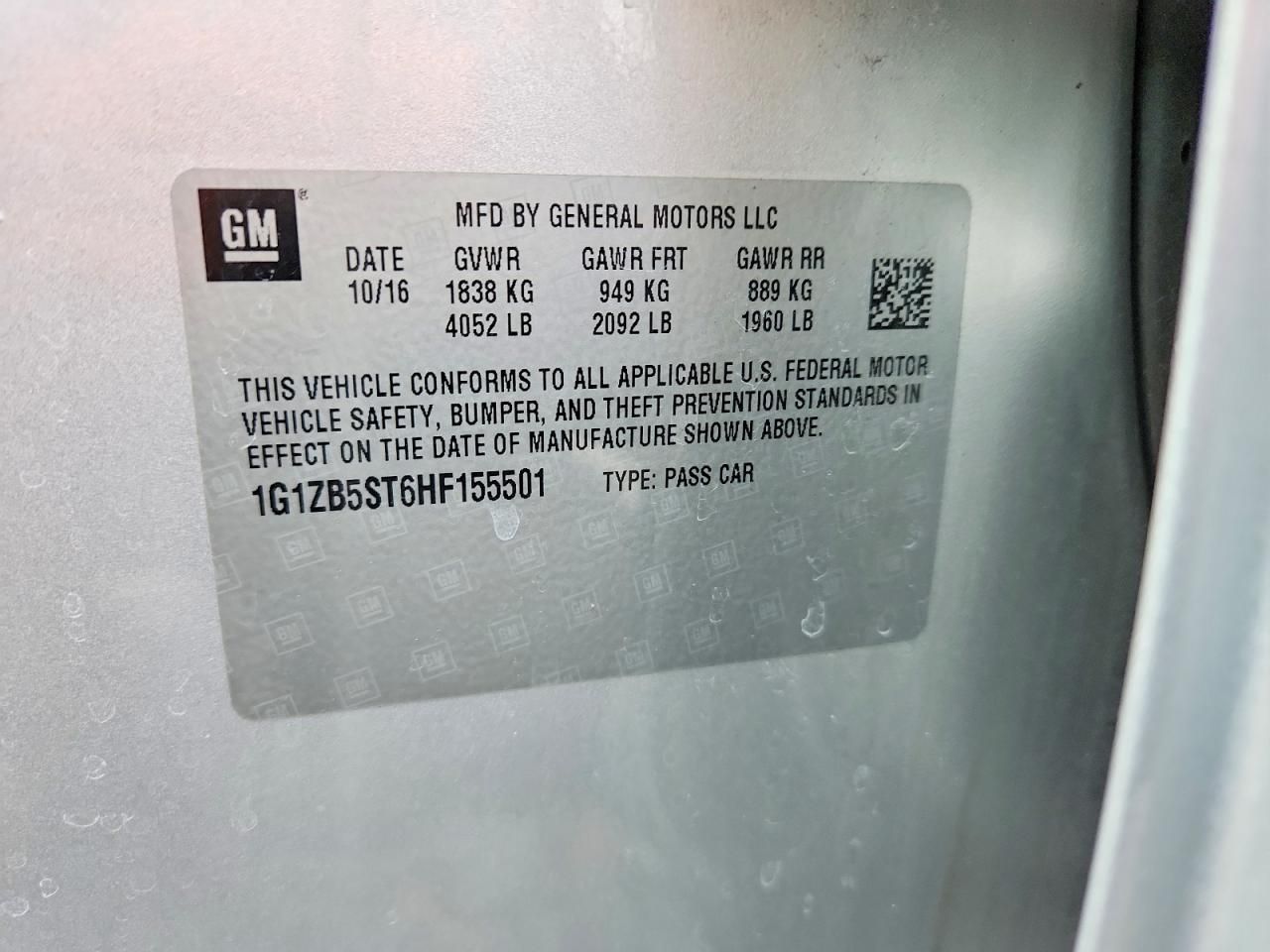 2017 Chevrolet Malibu ls