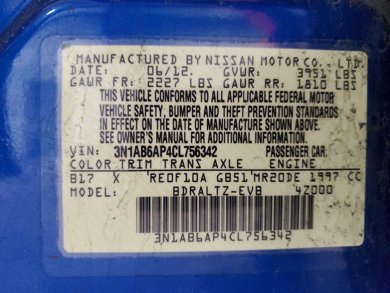 2012 Nissan Sentra 2.0