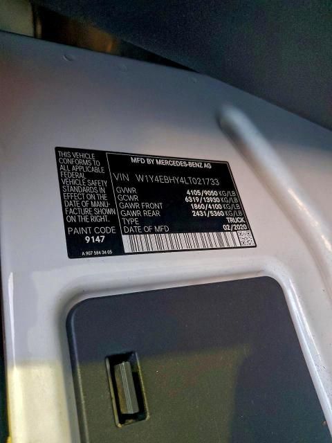 2020 Mercedes-Benz 2020 Mercedes Benz Sprinter 2500 Delivery van