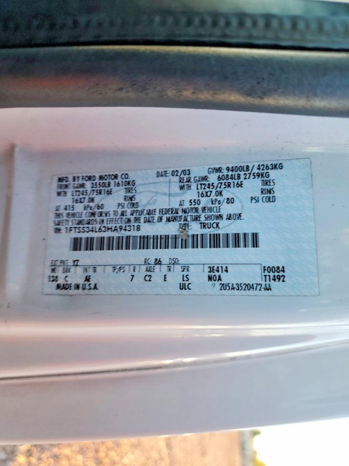 2003 Ford Econoline E350 Super Duty Van