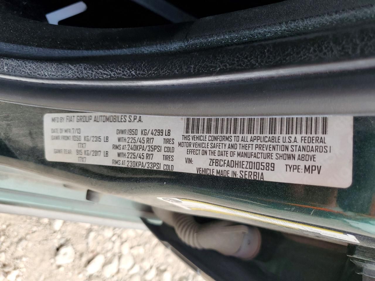 2014 Fiat 500l Trekking