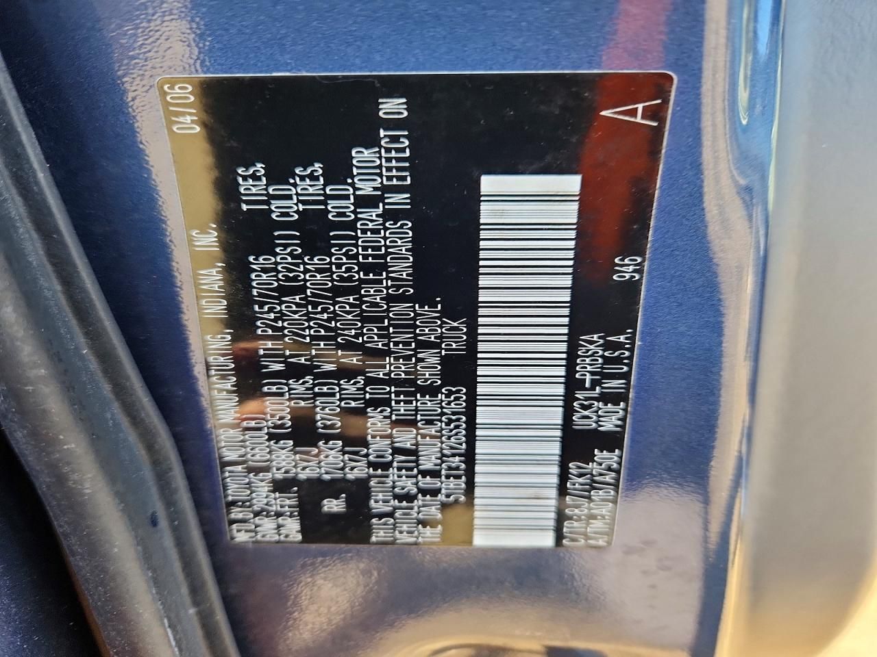 2006 Toyota Tundra Double cab SR5