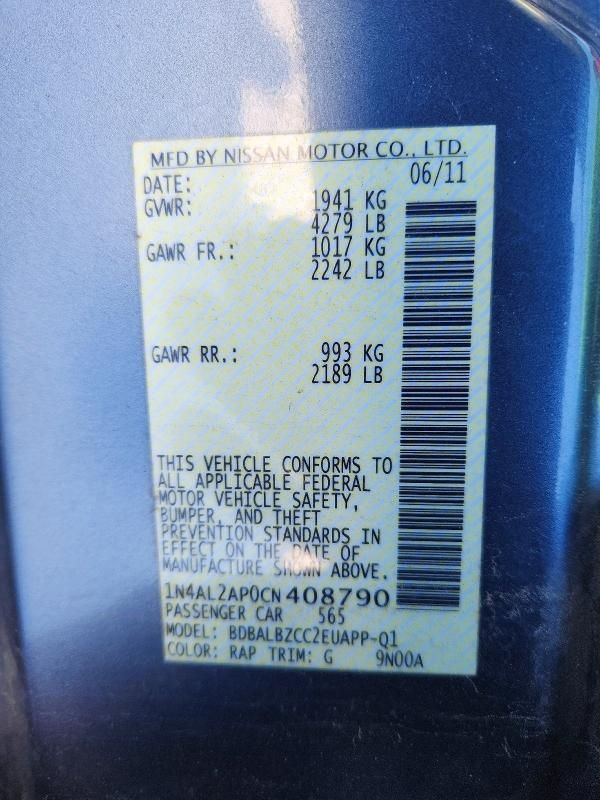 2012 Nissan Altima Base