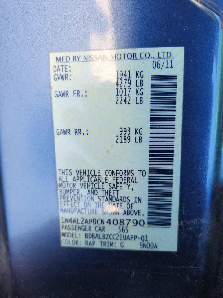 2012 Nissan Altima Base