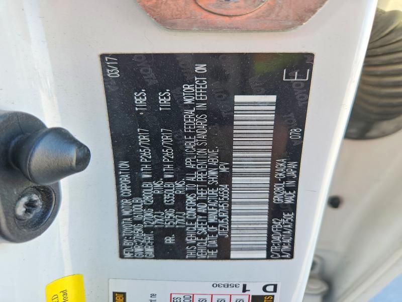 2017 Toyota 4runner SR5