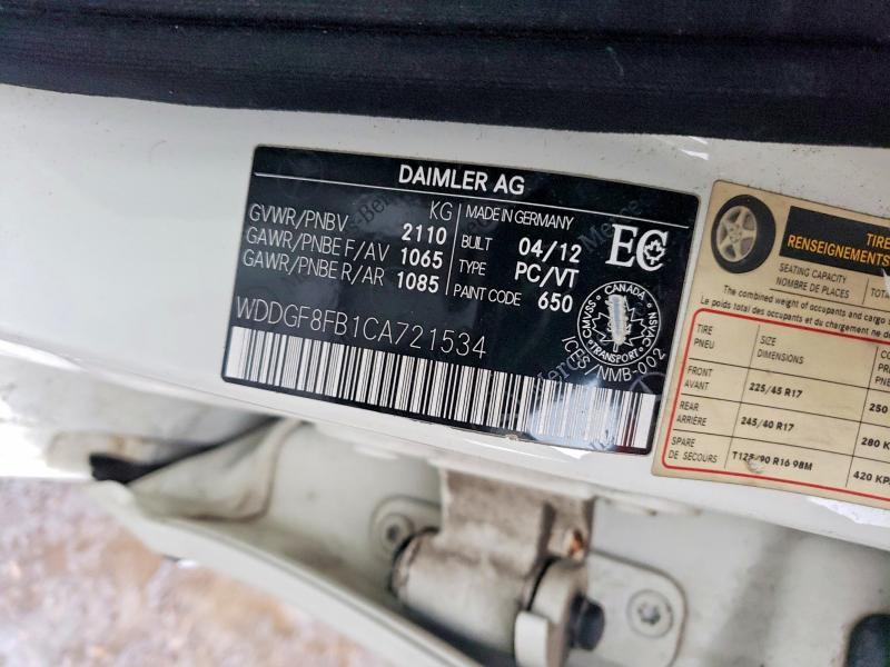 2012 Mercedes-Benz C 250 4matic