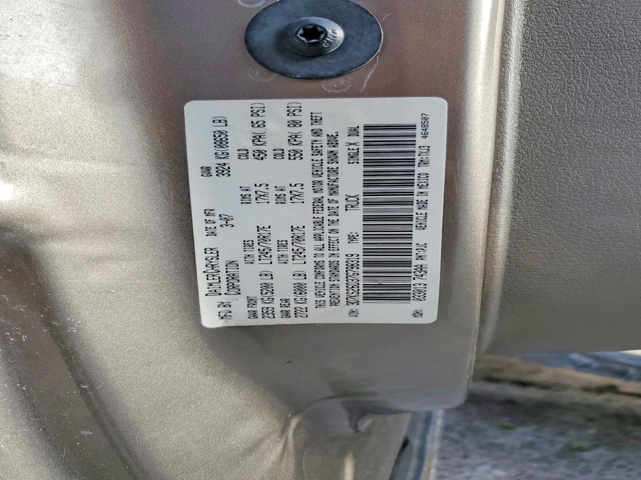 2007 Dodge Ram 2500 st