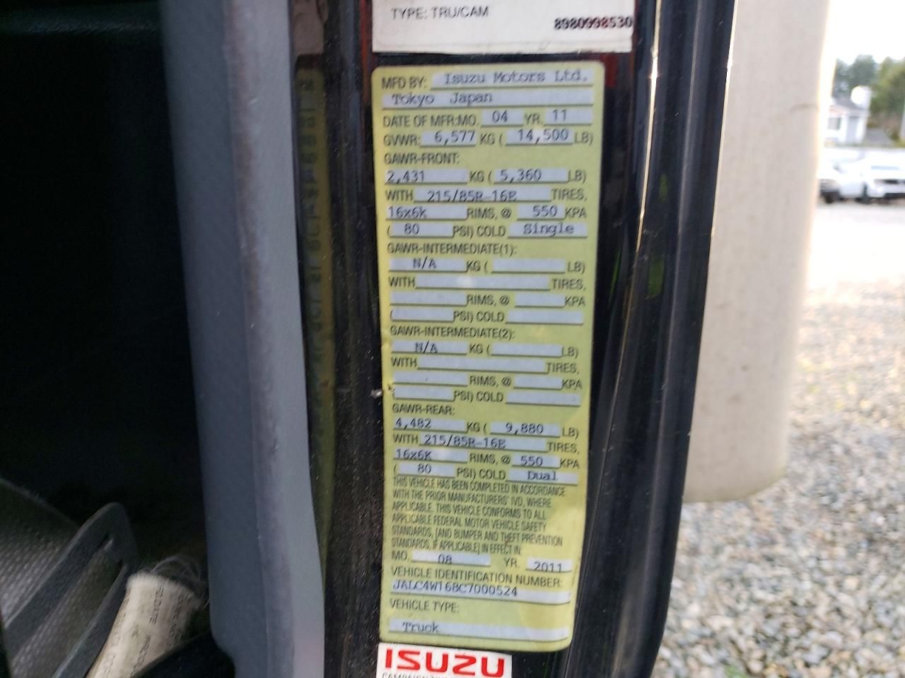 2012 Isuzu NPR HD BOX Truck