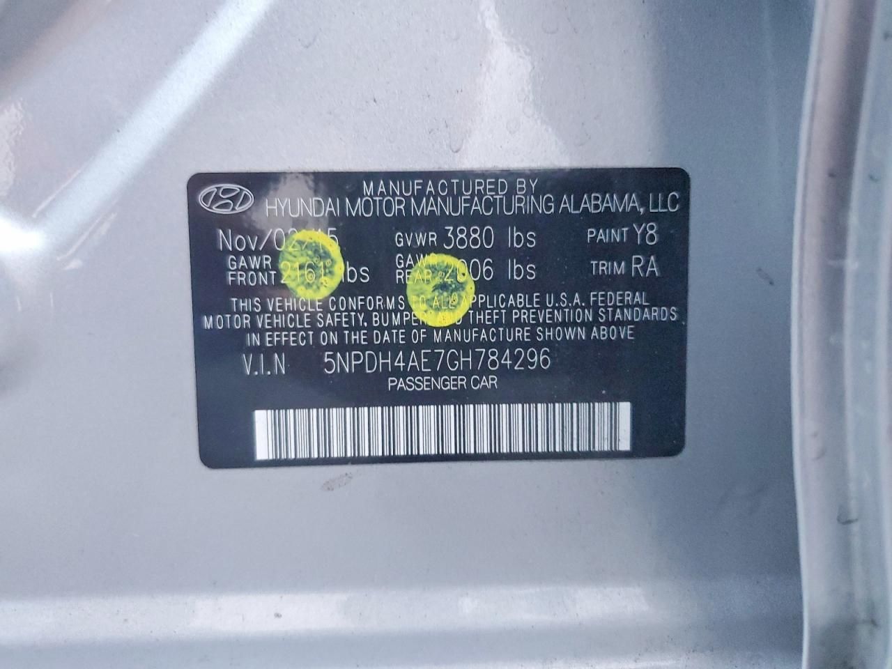 2016 Hyundai Elantra se